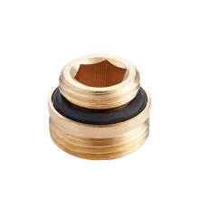Переходник с прокладкой 1/2"*3/4" (под конус, для узлов вентильного типа)