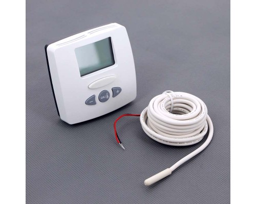 Термостат комнатный WFHT WATTS Ind LCD 5-30°С НО/НЗ с ЖК-дисплеем и датчиком пола 230 В