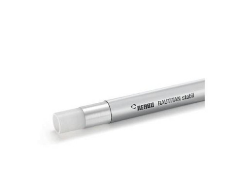 Труба PE-Xa/AI/PE stabil сер Дн20х2,9 Ру10 Т95C 100м RAUTITAN Rehau 11301311100