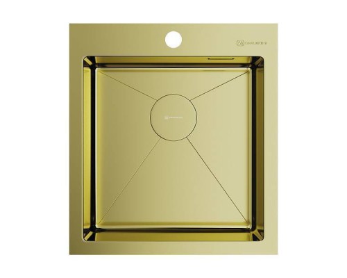 Omoikiri Akisame 46-LG Кухонная мойка нерж. сталь 51x46 см, цвет: светлое золото 4973081 Omoikiri Akisame 46-LG Кухонная мойка нерж. сталь 51x46 см, цвет: светлое золото 4973081