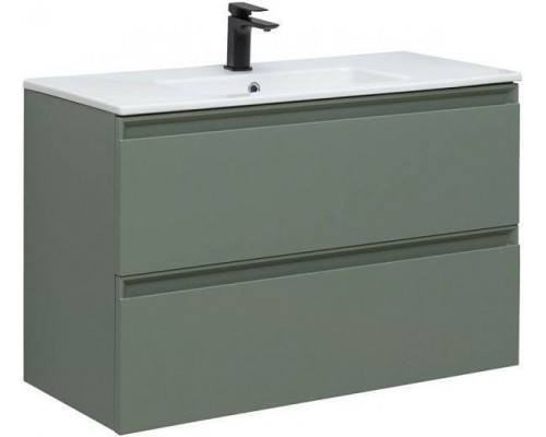 Allen Brau Eclipse Тумба под раковину 100 см, цвет: зеленый/серый 1.E1003.CGM