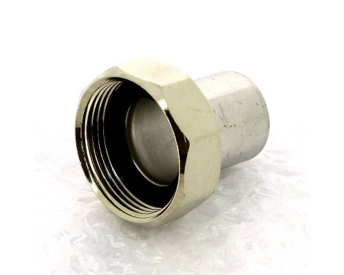 Муфта-вставка с накидной гайкой Sanpress Inox Viega 28х1"1/4 ВР нерж. сталь плоская прокладка