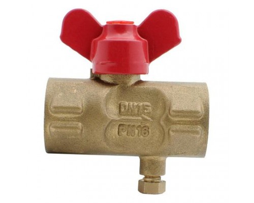 Кран д/ман лат 11б27п(м)1 G1/2"-М20х1,5 Ру16 м/м шар баб Пензапромарматура 022011211