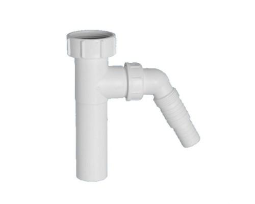 Вставка McAlpine 1 1/4" x 32 мм с адаптером под углом для слива бытовой техники H=146 мм