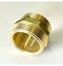 Ниппель резьбовой прямой DN32 НН 1.1/4 латунь