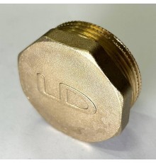 Пробка резьбовой DN32 Н 1.1/4 латунь