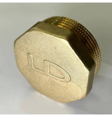Пробка резьбовой DN40 Н 1.1/2 латунь
