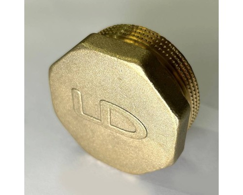 Пробка резьбовой DN40 Н 1.1/2 латунь