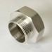 Переход резьбовой DN50х40 В 2.0 х Н 1.1/2 латунь никель