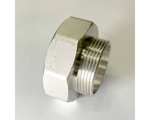 Переход резьбовой DN50х40 В 2.0 х Н 1.1/2 латунь никель