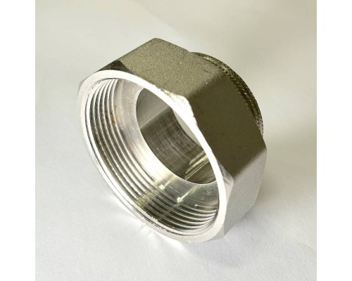 Переход резьбовой DN50х40 В 2.0 х Н 1.1/2 латунь никель