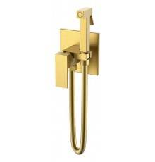 Boheme Qubic Гигиенический душ 14,7x9x16h см, цвет: matt gold 477-MG