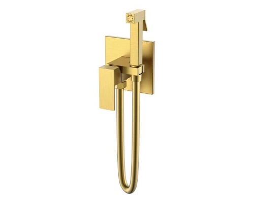 Boheme Qubic Гигиенический душ 14,7x9x16h см, цвет: matt gold 477-MG