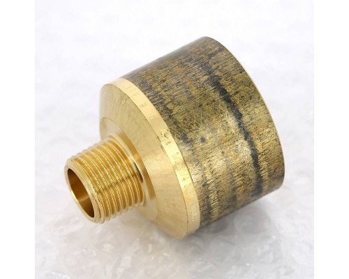 Переходник круглый НВ Viega 1/2"х1"1/4 бронза