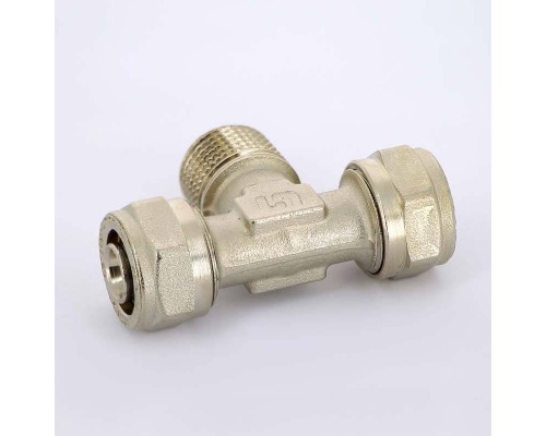 Тройник обжим-Н никелированный UNI-FITT 16х1/2"х16 Тройник обжим-Н никелированный UNI-FITT 16х1/2"х16
