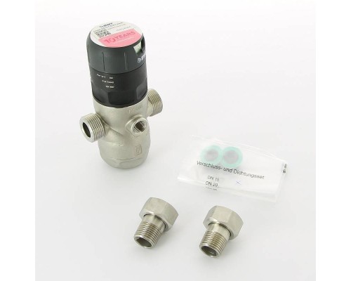 Редуктор давления BWT 1/2" 1.5-7 бар PN25 D1 Inox нерж. сталь, для г/в, стальная колба, с разъем. соед