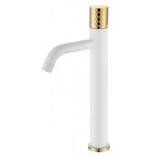 Boheme Stick Смеситель для раковины высокий, цвет: White Diamond Gold 122-WG