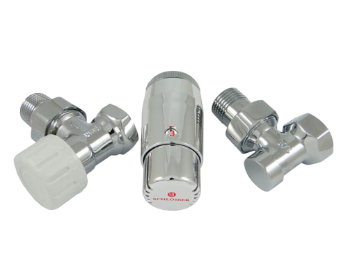 Комплект подключения угловой STANDARD MINI 1/2" (хром) с термоголовкой MINI DIAMANT М30х1,5 Комплект подключения угловой STANDARD MINI 1/2" (хром) с термоголовкой MINI DIAMANT М30х1,5