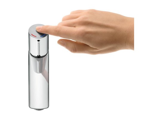Смеситель для раковины HansGrohe 110 HG Talis Select E однорычажный со сливным гарнитуром хром