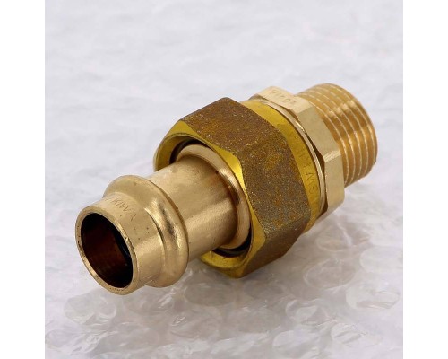 Муфта разъёмная пресс-Н бронза Sanpress VIEGA 15х1/2"