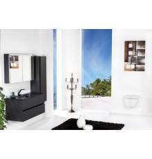 Armadi Art Vallessi Зеркальный шкаф подвесной с подсветкой 100x13x65h см, цвет: антрацит 546-A matt