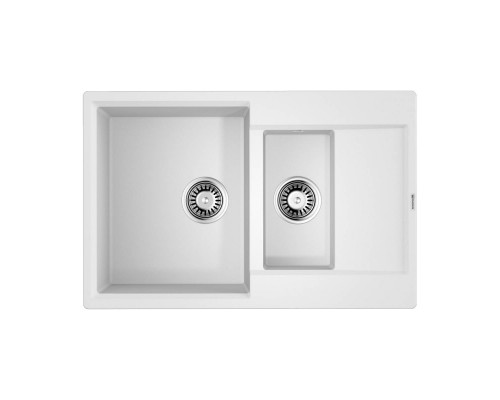 Omoikiri Daisen 78-2T-WH Кухонная мойка Tetogranit 78x51 см, цвет: белый 4993530