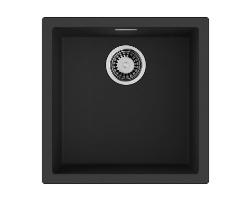 Omoikiri Yamakawa 45T-U/I-BL Кухонная мойка Tetogranit 45,6x45,6 см, цвет: черный 4993302