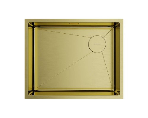 Omoikiri Taki 54-U/IF Side SF-LG Кухонная мойка нерж. сталь 54x44 см, цвет: светлое золото 4997092