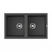 Omoikiri Tedori 86-2-PL Кухонная мойка Tetogranit 86x51 см, цвет: платина 4993931