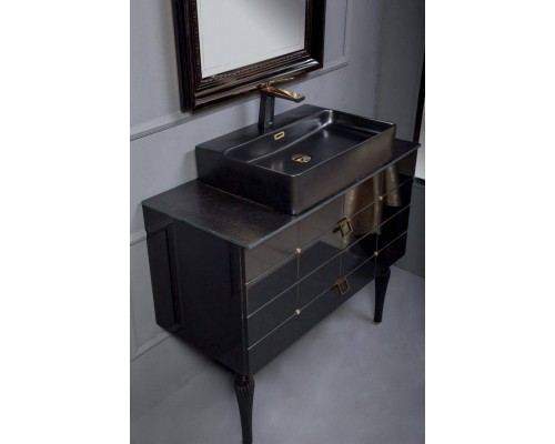 Armadi Art Vallessi Avantgarde Тумба подвесная 80х46х48h см, цвет: черный/золото 841-080-BG