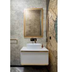 Armadi Art Vallessi Avantgarde Тумба подвесная 80х46х38h см, цвет: белый/золото 843-080-WG