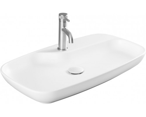 Allen Brau Liberty Раковина чаша 70x43x9h см с 1 отверстием, цвет: белый 4.32011.21