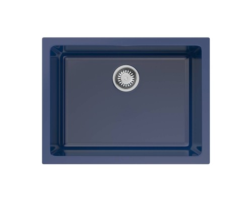 Omoikiri Okinoshima 61-U/I-IB Glossy Кухонная мойка Natceramic 61x46 см, цвет: indigo blue 4911261
