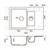 Omoikiri Daisen 78-2T-WH Кухонная мойка Tetogranit 78x51 см, цвет: белый 4993530
