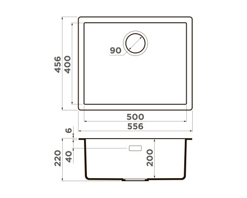 Omoikiri Yamakawa 55T-U/I-WH Кухонная мойка Tetogranit 55,6x45,6 см, цвет: белый 4993431