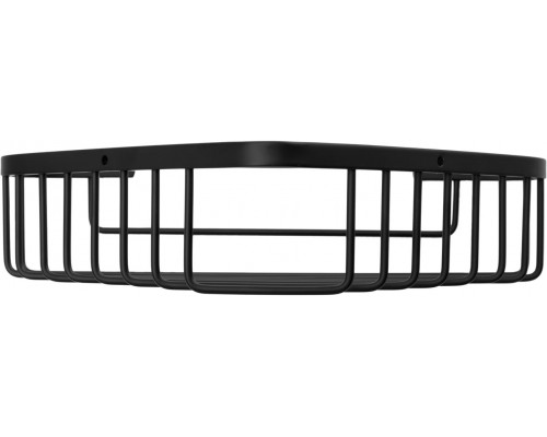 Allen Brau Priority Мыльница подвесная треугольная угловая 26x16,7x6h см, цвет: черный матовый 6.31A16-31