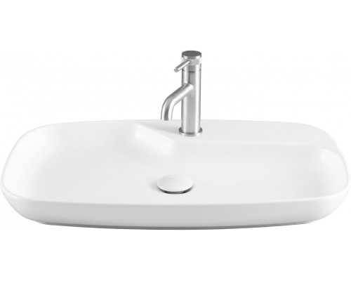 Allen Brau Liberty Раковина чаша 70x43x9h см с 1 отверстием, цвет: белый 4.32011.21