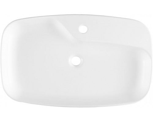 Allen Brau Liberty Раковина чаша 70x43x9h см с 1 отверстием, цвет: белый 4.32011.21