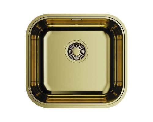 Omoikiri Omi 44-U/I-AB Кухонная мойка нерж. сталь 44,5x41,5 см, цвет: латунь 4993190