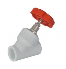 Клапан PP-R бел запорн Дн25х45гр VALFEX 10174025
