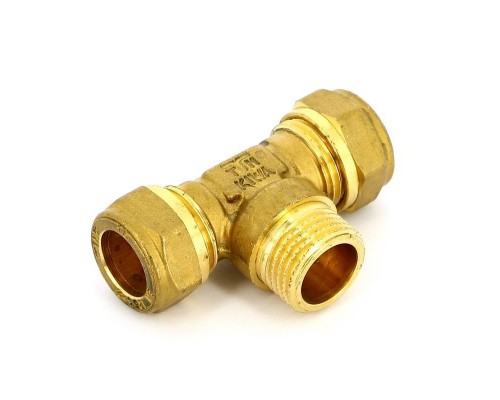 Тройник обжим-Н TIEMME 15х1/2"х15