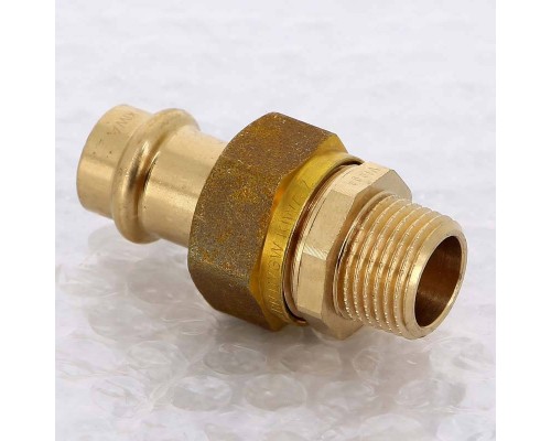 Муфта разъёмная пресс-Н бронза Sanpress VIEGA 15х1/2"