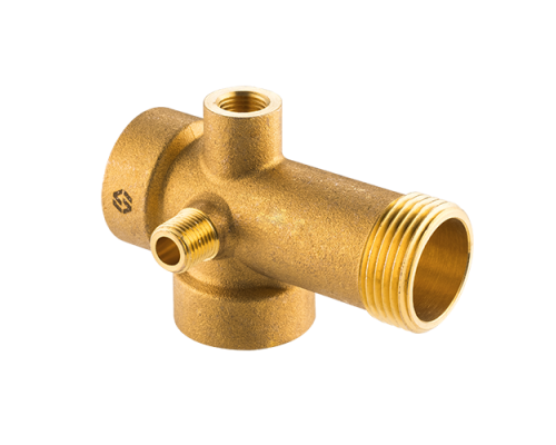 Пятиходовой переходник для насосной станции MVI 1" x 1" x 1" x 1/4" x 1/4" x 92 mm