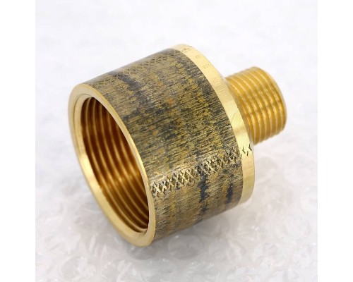 Переходник круглый НВ Viega 1/2"х1"1/4 бронза