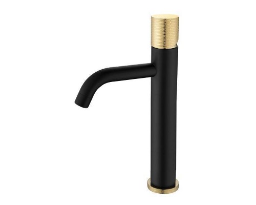 Boheme Stick Смеситель для раковины низкий, цвет: Black Touch Gold 121-BG.2