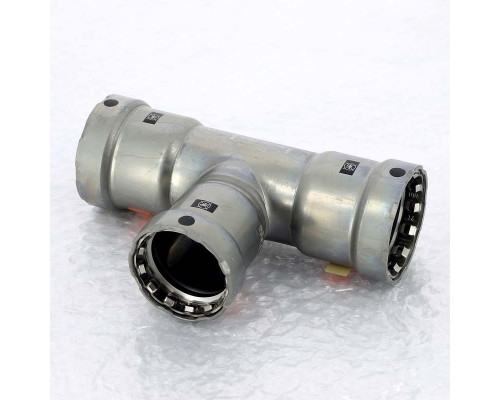 Тройник пресс оцинкованная сталь Megapress VIEGA 1"1/2x1"1/4x1"1/2