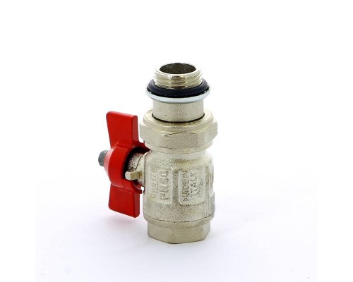 Кран шаровой НВ с разъемным соединением и уплотнением IDEAL бабочка ITAP 1/2"