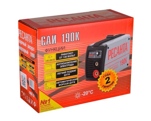 Сварочный аппарат Ресанта САИ190К (компакт)
