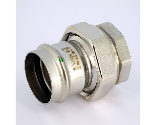 Муфта разъёмная пресс-В с плоской прокладкой нержавеющая сталь Sanpress Inox VIEGA 54x2"