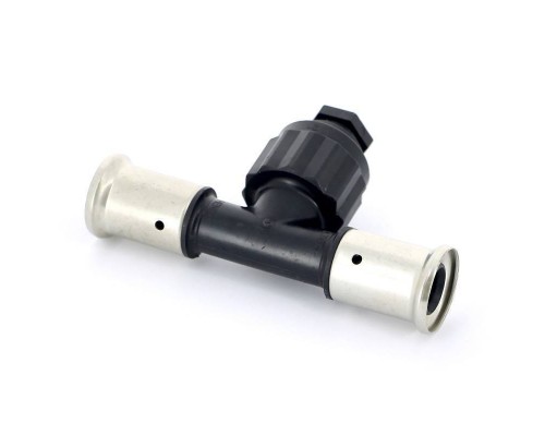 Тройник пресс-В PVDF HENCO 16x1/2"x20 Тройник пресс-В PVDF HENCO 16x1/2"x20